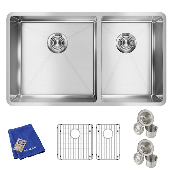 17 in x 17 in; 12 in x 17 in, 2, Undermount, Stainless Steel